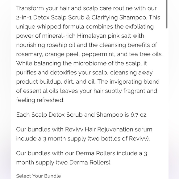 NIB π Revivv Scalp Scrub & Shampoo - Picture 4 of 5